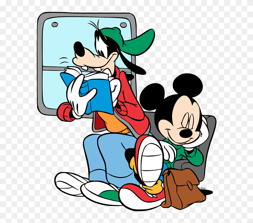 Dibujos De Mickey Mouse Yendo Al Colegio Clipart