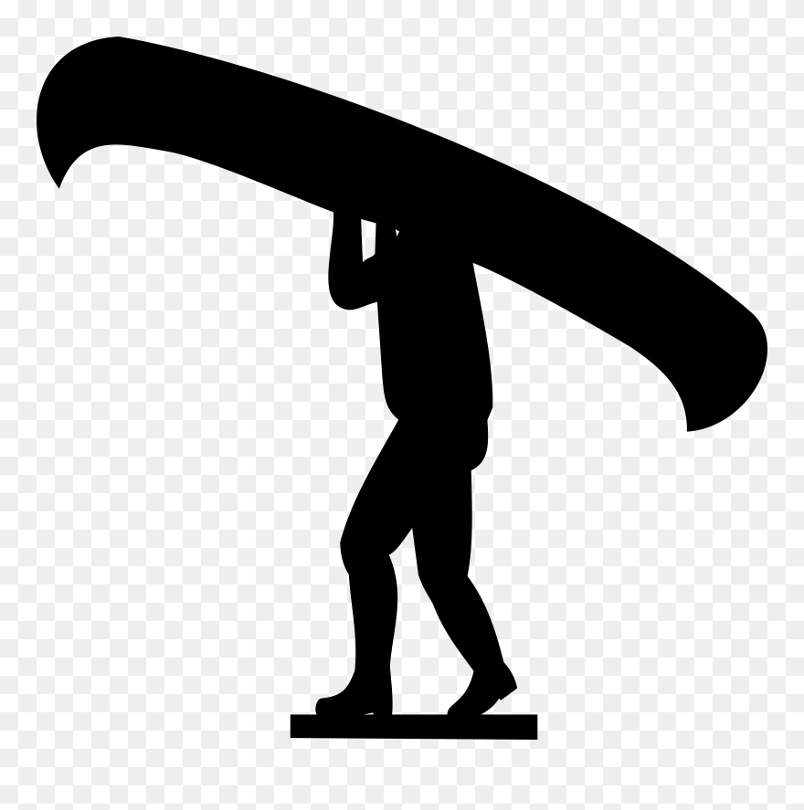 Portage Canoe Camping Bird River Clip Art - Portage Clipart - Png Download