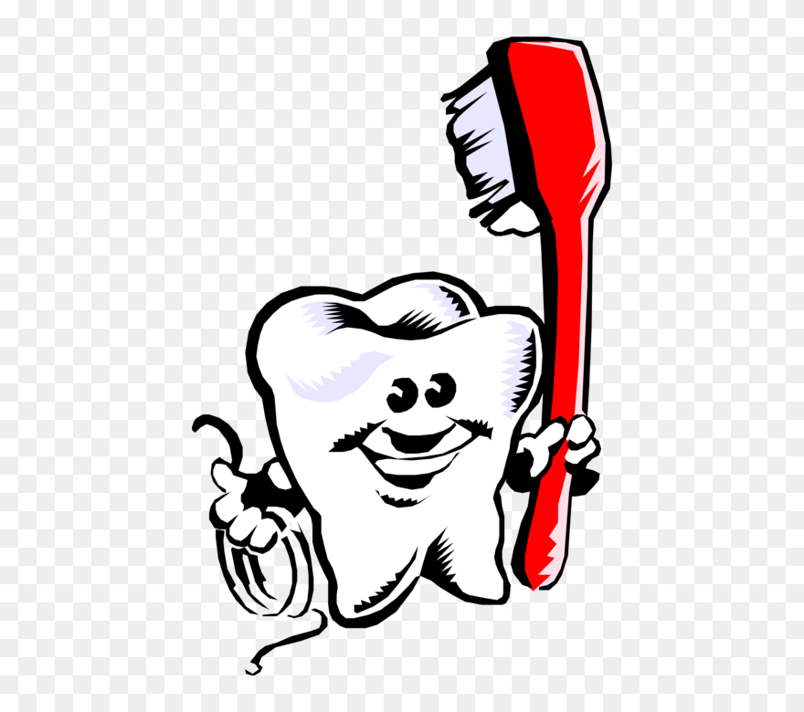 Vector Toothbrush Happy - Toothbrush Clipart - Png Download