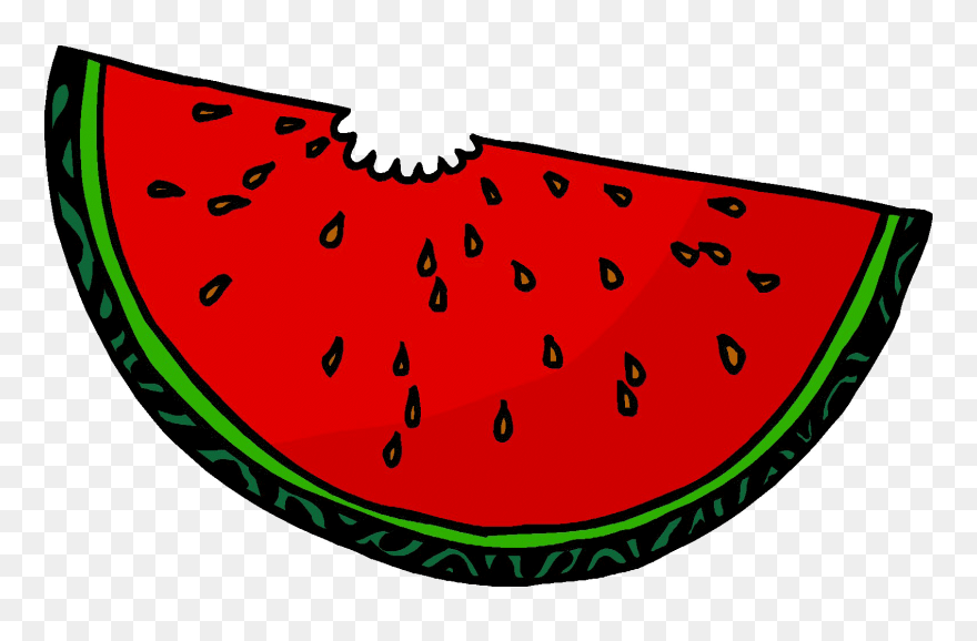Watermelon Clipart June - Cartoon Picture Of Watermelon - Png Download