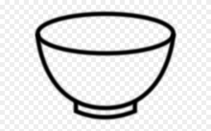 Bowl Clipart Black And White - Png Download