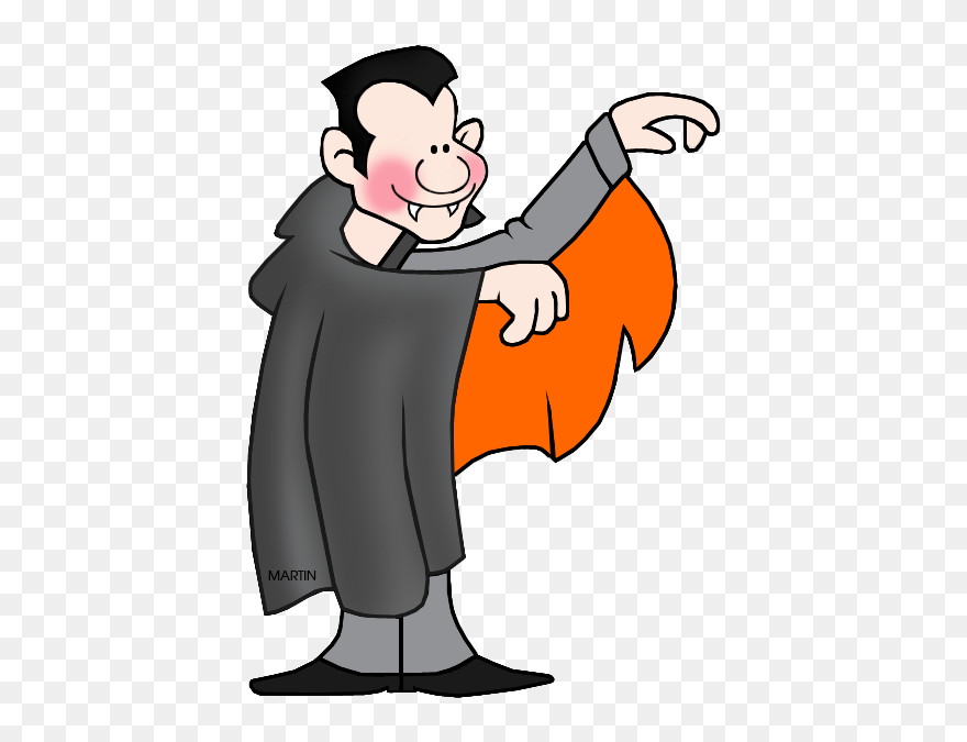 Haunted House Clipart Phillip Martin - Halloween Clip Art Dracula - Png Download