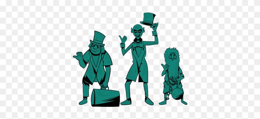The Haunted Mansion Walt Disney World Ghost Haunted - Haunted Mansion Cartoon Characters Clipart