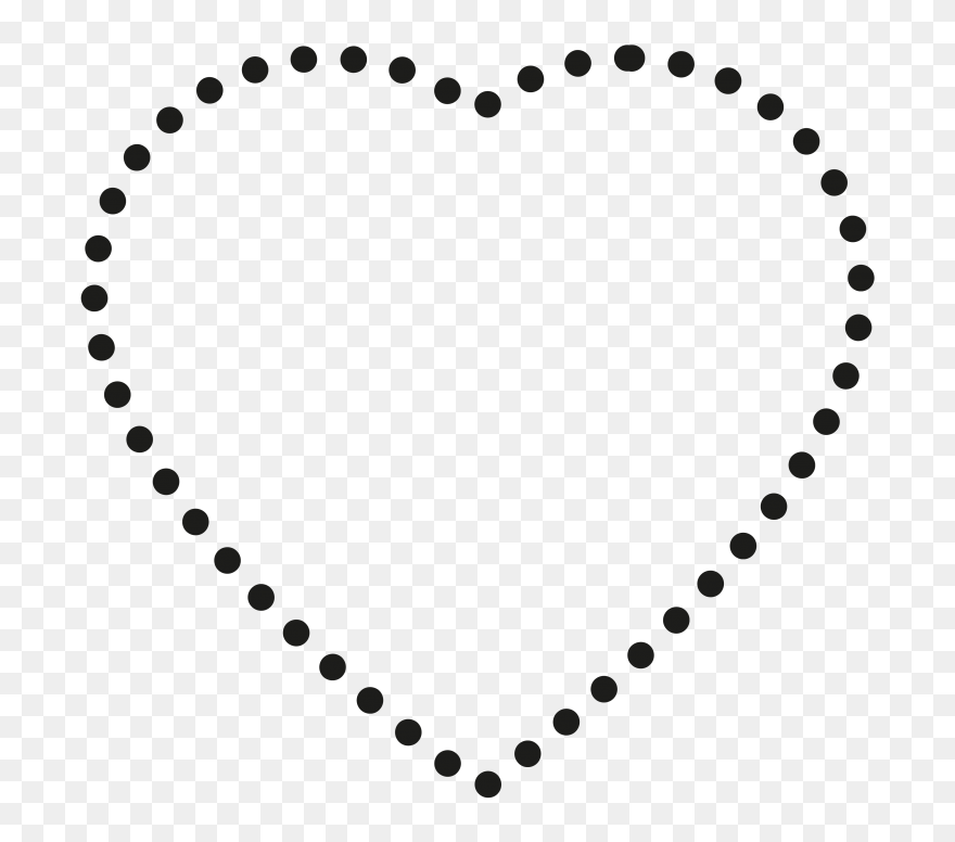 Clipart Border Diamond - Heart Shape To Cut - Png Download