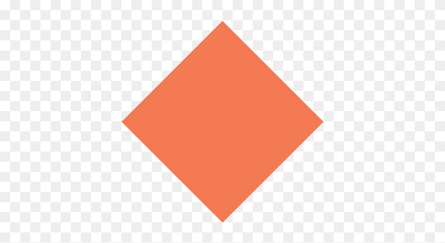 Small Orange Diamond Emoji Clipart - Illustration - Png Download