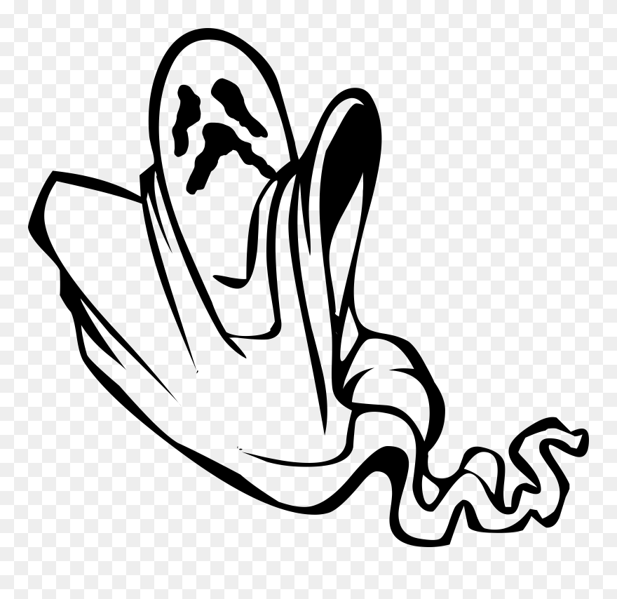 Spooky Clipart Goast, Spooky Goast Transparent Free - Ghost Clip Art - Png Download