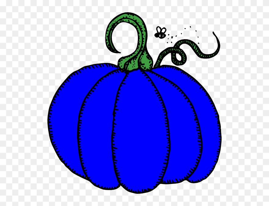 Blue Clip Art At - Pumpkin Clip Art - Png Download