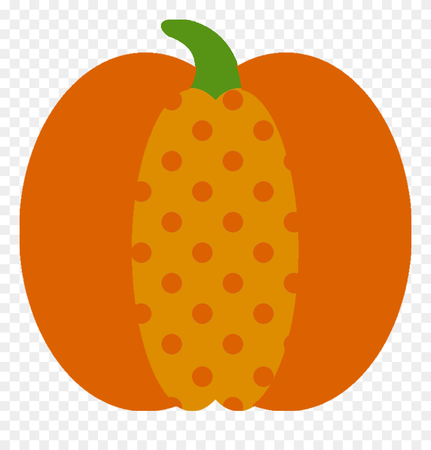 20 Awesome Polka Dot Pumpkin Clip Art 1st Birthday - Pumpkin Clipart Polka Dot - Png Download