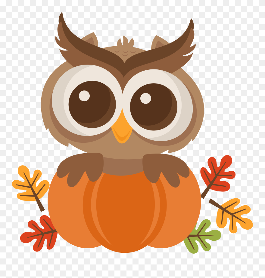 Owl Autumn Clipart - Png Download