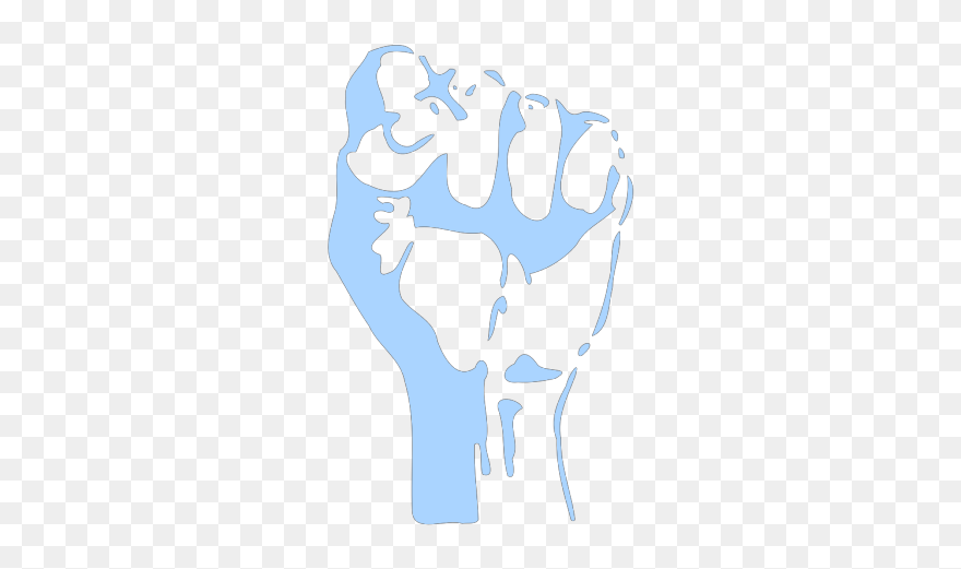 Fist Blue Png Icons - Right To Freedom And Role Of Media Clipart