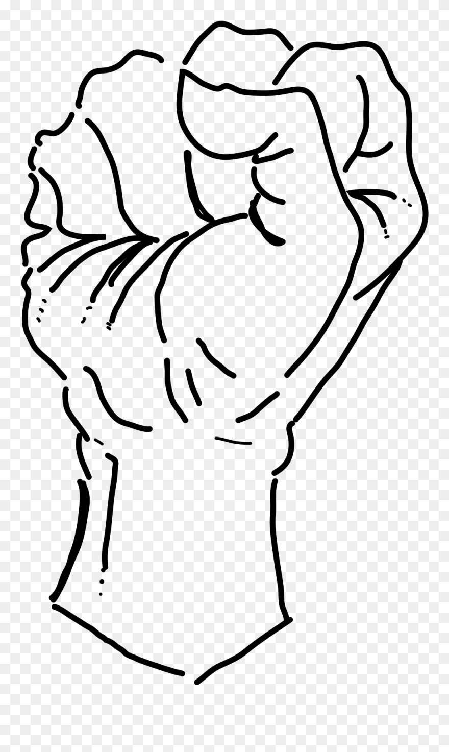 Fist Clenched Vector Png Clipart