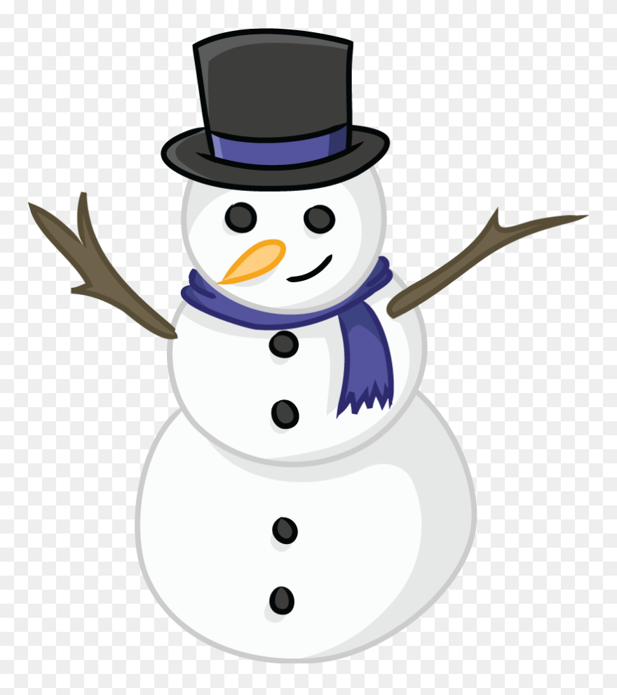 Snowman And Penguin Clipart Banner Library Library - Snowman Clipart - Png Download