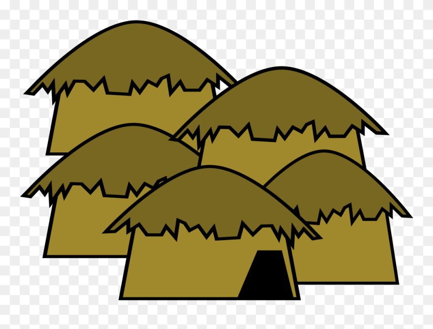 Huts Big Image Png - Vector Mud Hut Transparent Clipart
