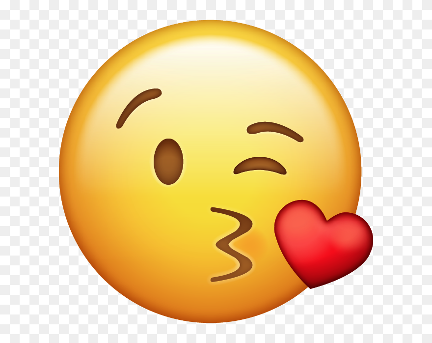 Emoji Clipart Student - Kissing Emoji Transparent - Png Download