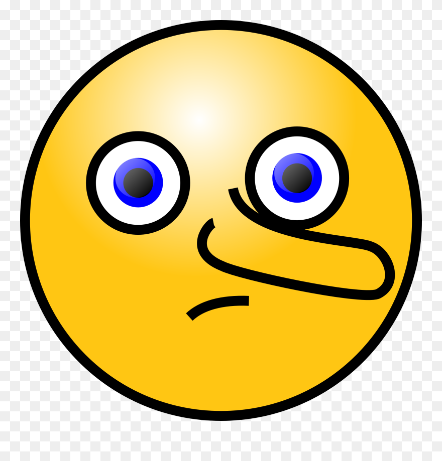 Clipart Of The Emoji With Long Nose Free Image - Clipart Nose Face - Png Download