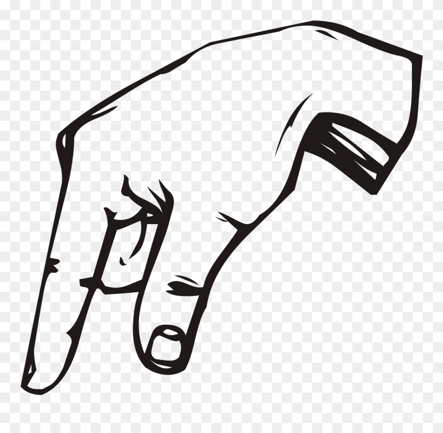 Transparent Vocabulary Clipart - Sign Language Q - Png Download