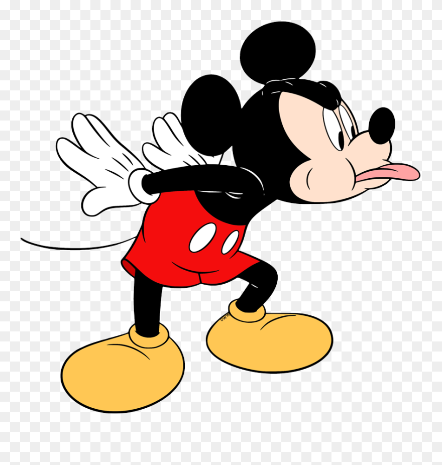 Mickey Mouse Tongue Out Clipart