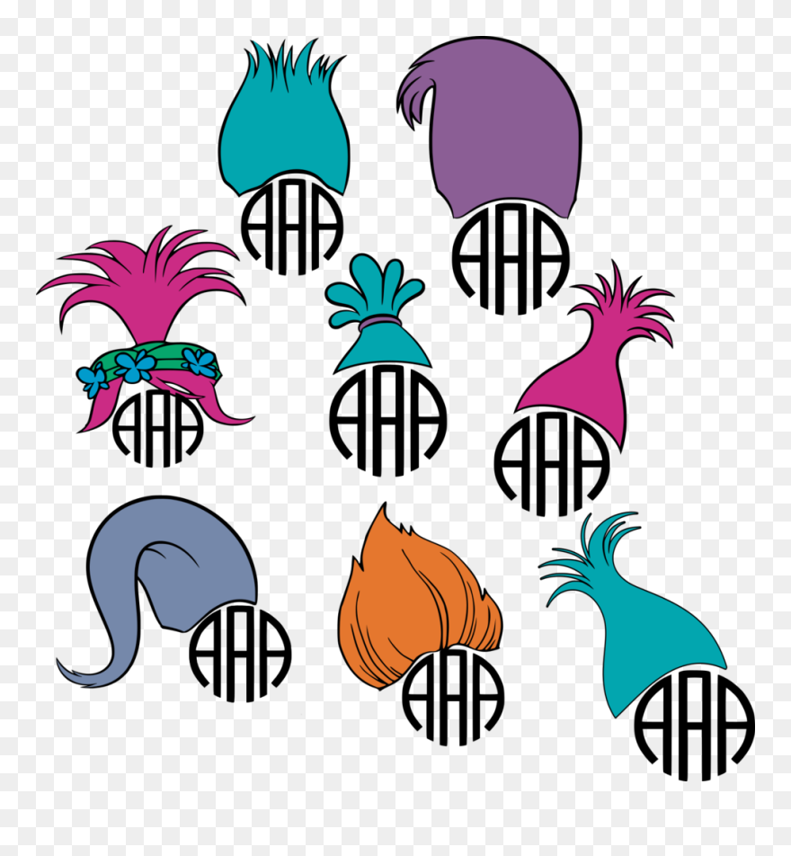 Troll Monogram Clipart