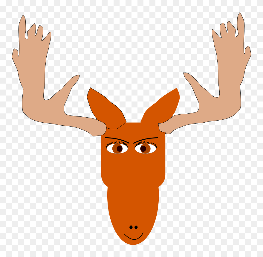 Mad Moose - Cartoon Moose Clipart Transparent - Png Download