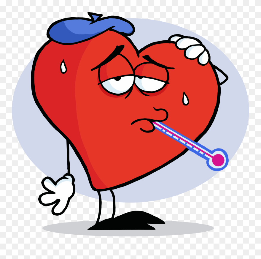 Clipart Heart Attack Animated - Unhealthy Clipart - Png Download