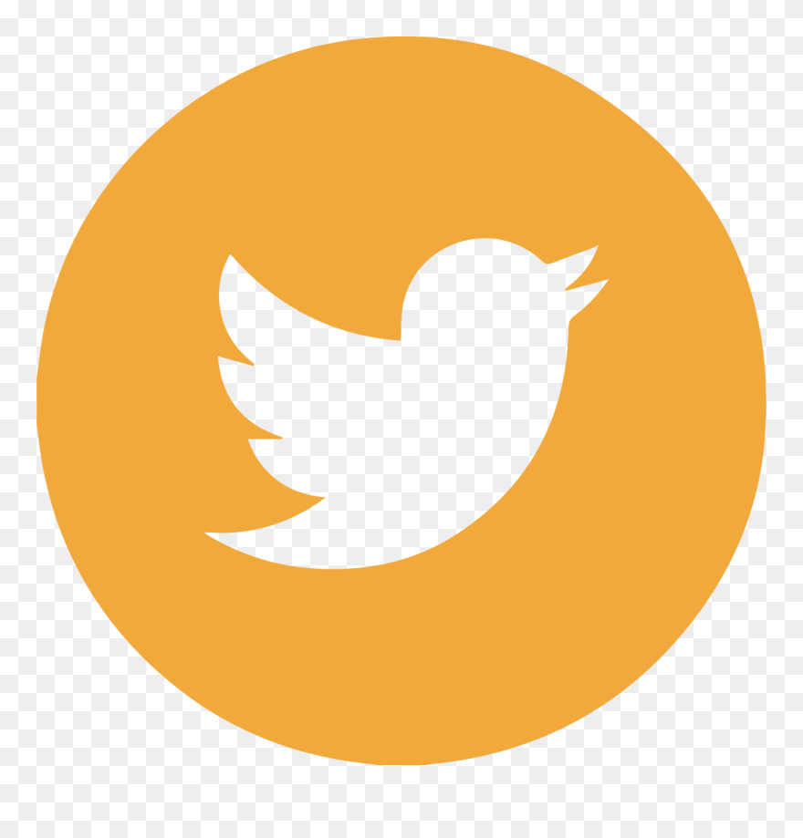 Twitter Icon Aesthetic Yellow Clipart