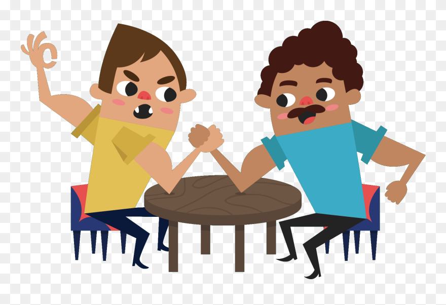 Transparent Arm Clipart Png - Arm Wrestling Clipart