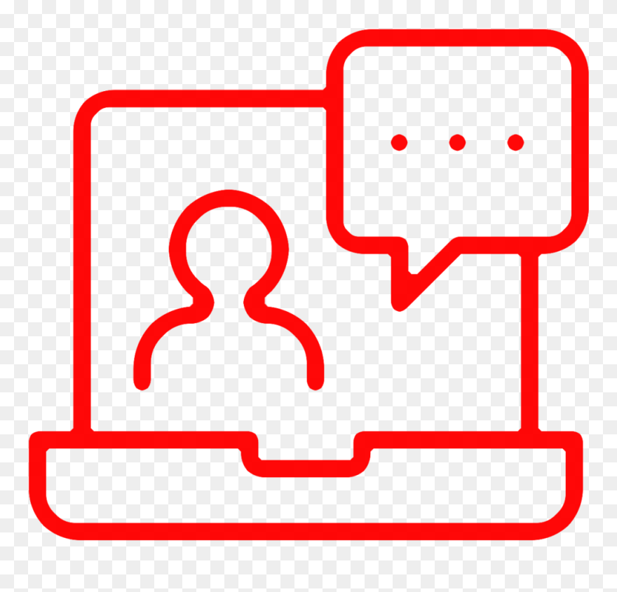 Webinar Icon In Blue Clipart