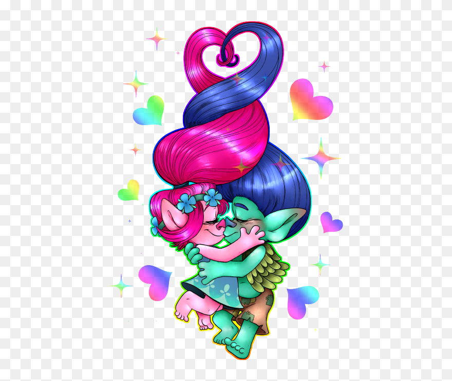 Trolls Tumblr Movie Love - Trolls Poppy X Branch Clipart