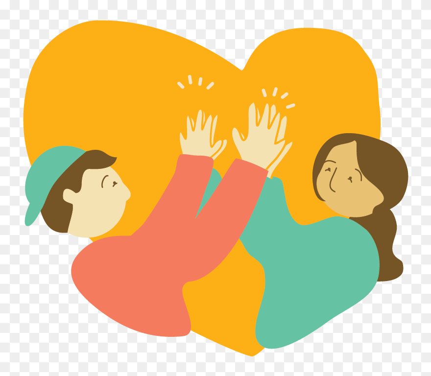 Highfive - High Five Both Hands Clipart