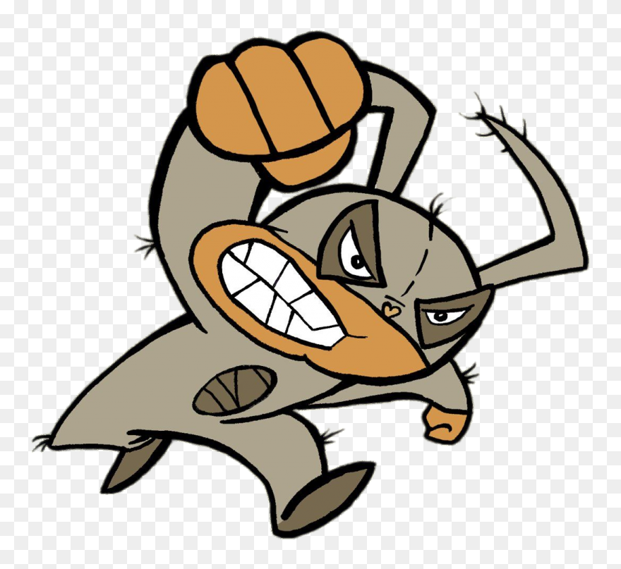 The Flea Punching - Mucha Lucha Clipart