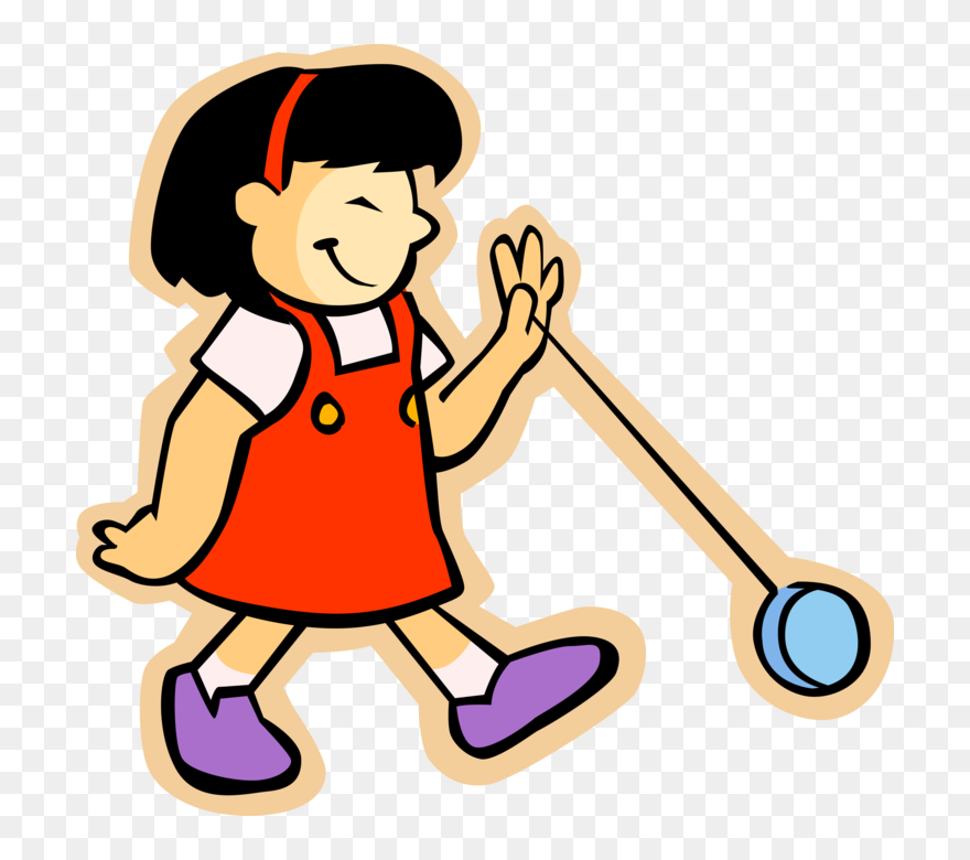 Yoyo Clipart Vector - Play With A Yo Yo Clipart - Png Download