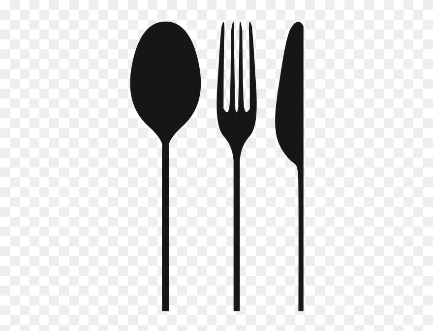 Knife Fork Cutlery Spoon - Fork And Knife Png Clipart
