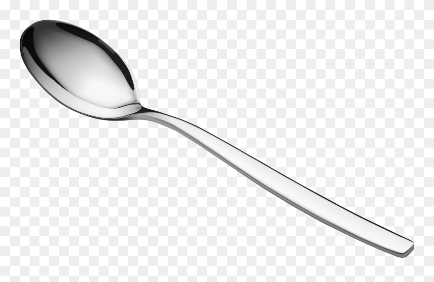 Spoon Clipart Black And White - Png Download