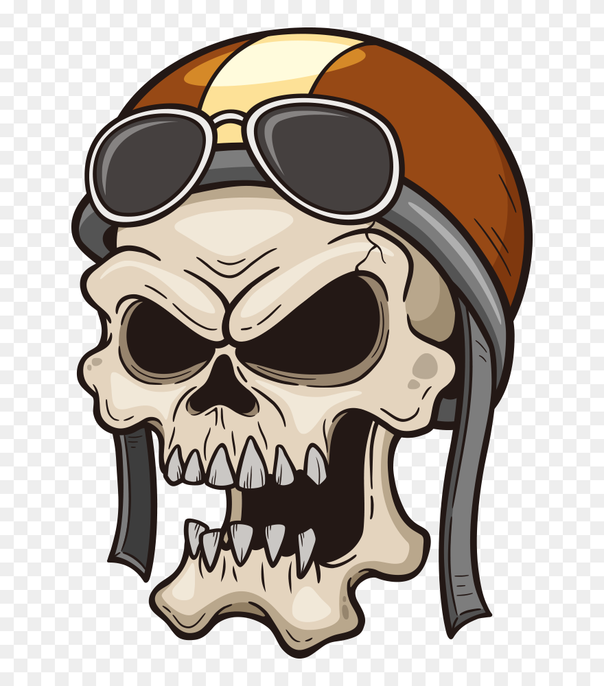 Skull Photography Illustration Royalty-free Vector - Harley Davidson Vector Png Clipart