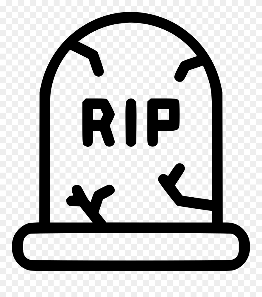 Rip Grave Png - Transparent Gravestone Cartoon Clipart