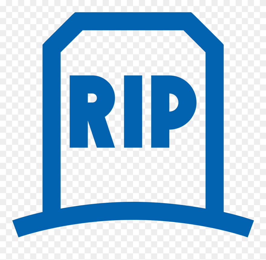 Gravestone Clipart Rip - Rip Letters - Png Download