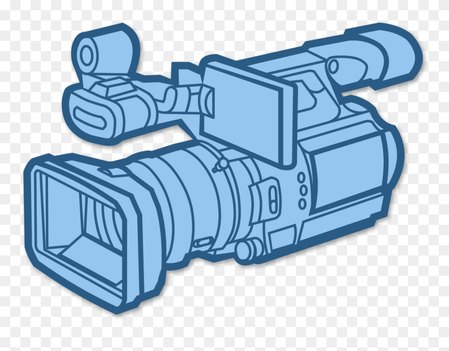 Video Camera Black And White - Video Camera Png Transparent Clipart