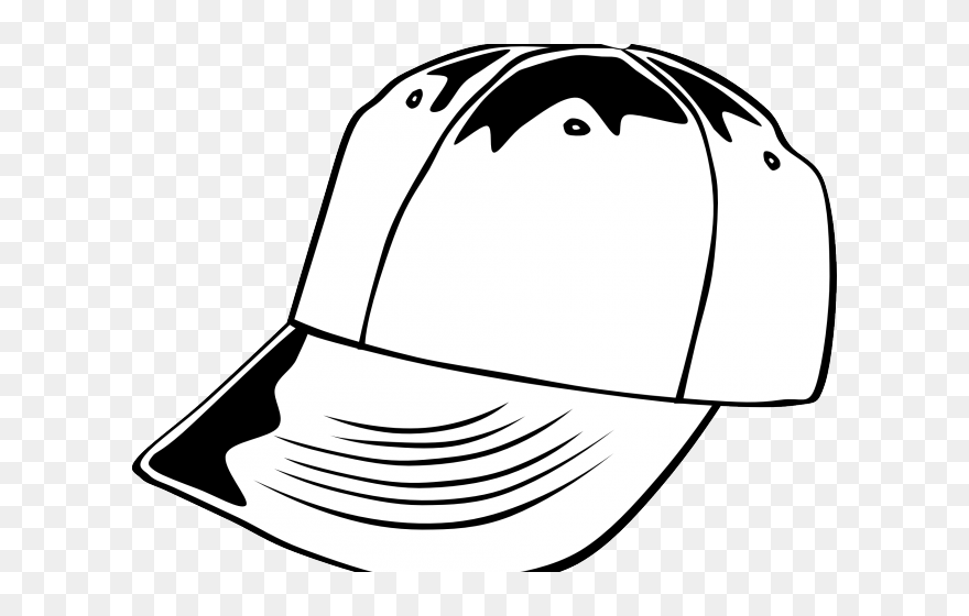 Cap Black And White Clipart - Png Download
