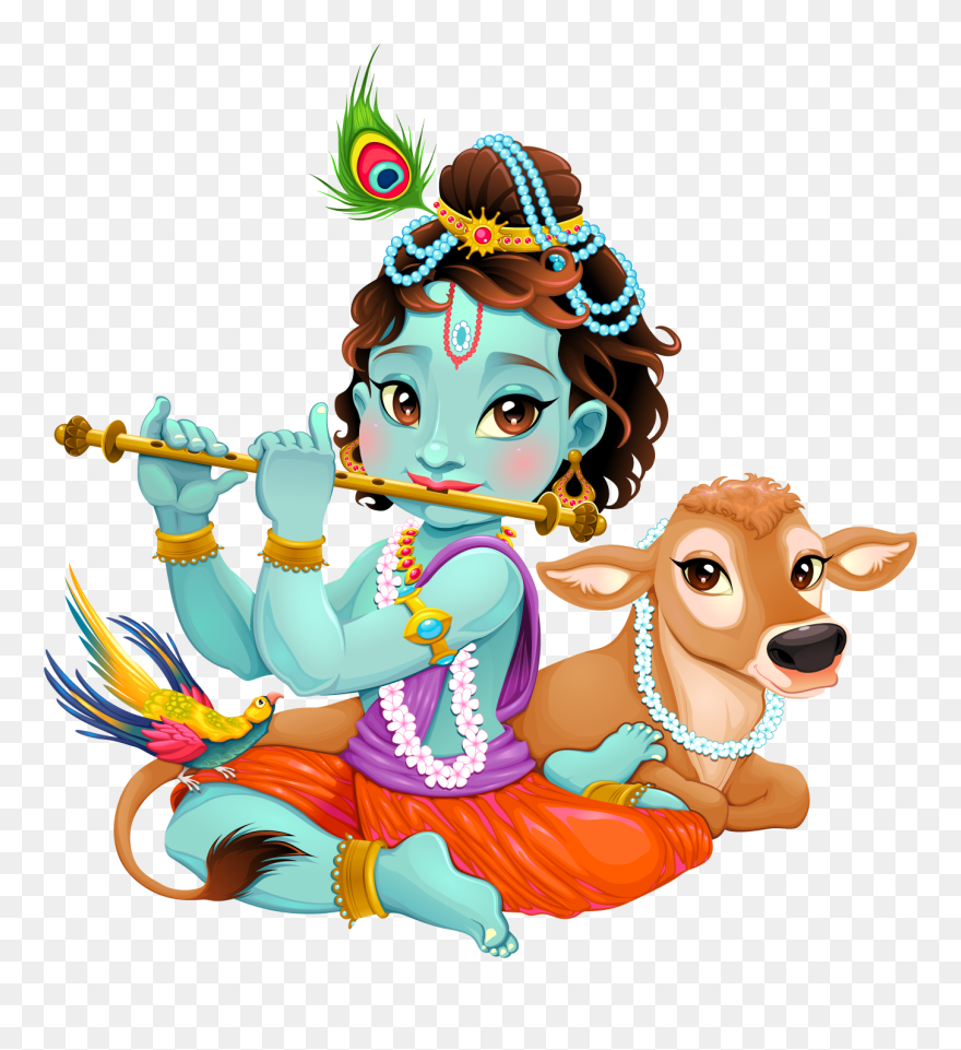 Baby Krishna Clipart - Png Download
