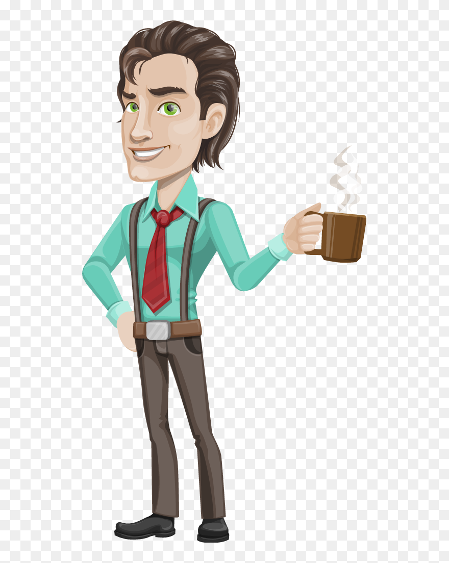 Successful Businessman Vector Character - Función De Un Relacionador Publico Clipart