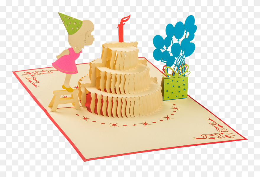 Clipart Fat Lady Blowing Out Cancles On Cake Svg Library - Birthday Cake - Png Download