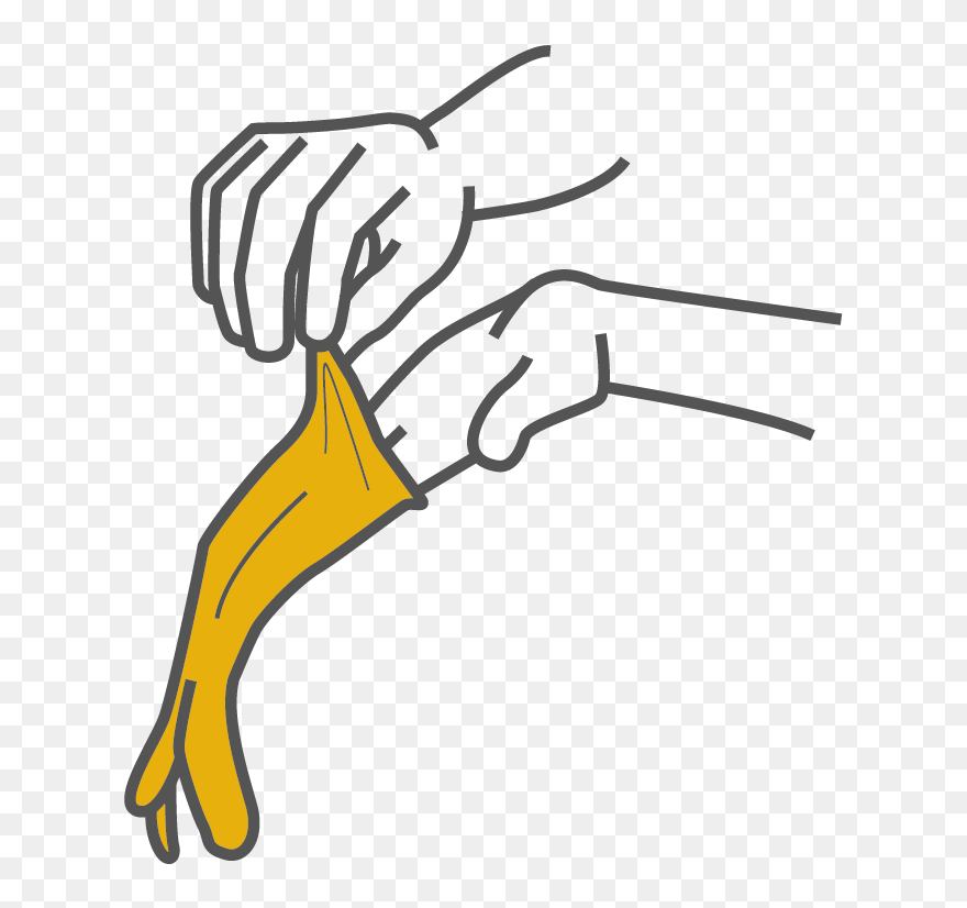 Rimozione Dei Guanti Monouso Clipart