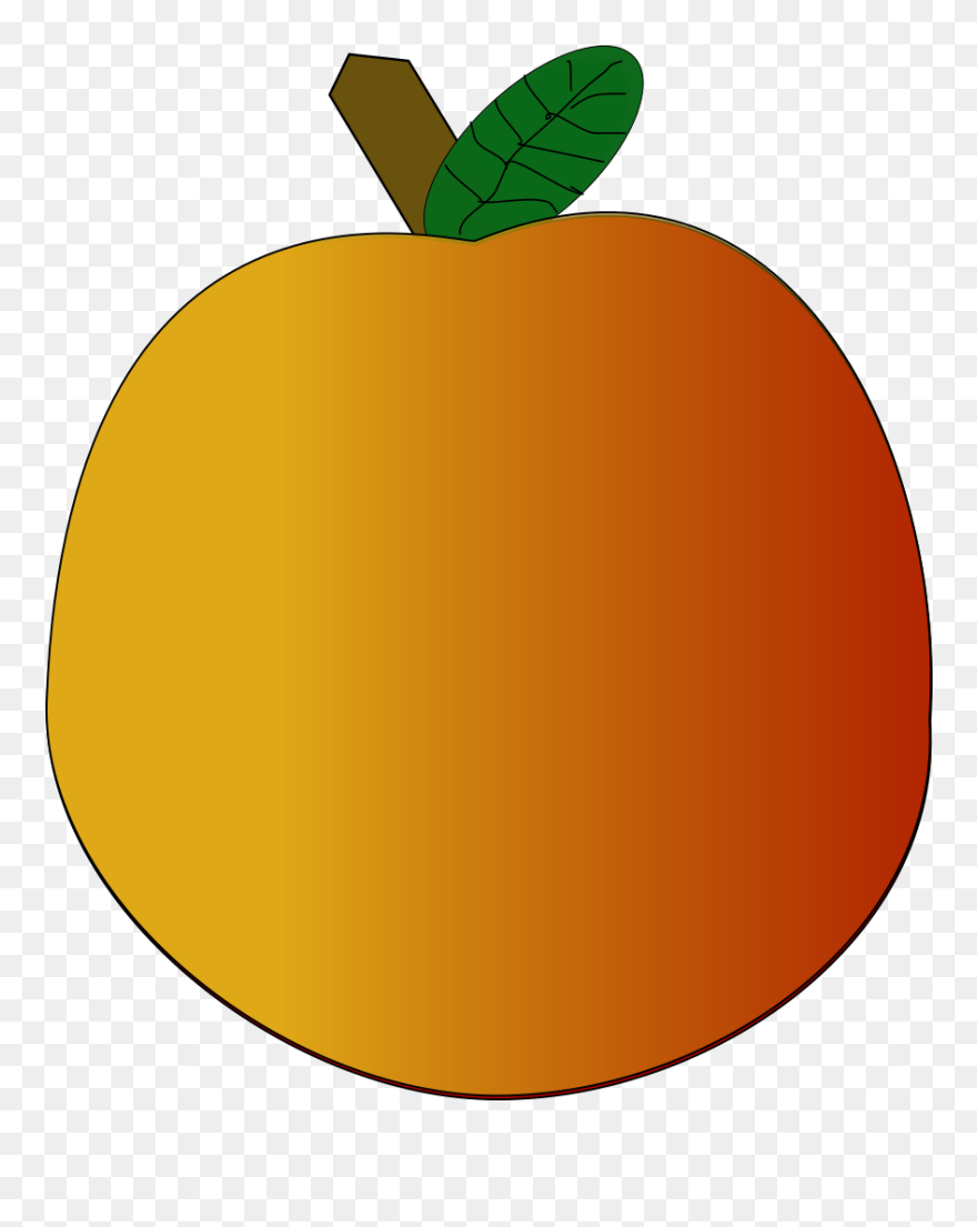 Transparent Oranges Clipart - Cartoon Nectarine - Png Download
