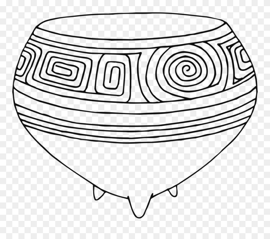 Line Art,head,symmetry - Çömlek Cizimi Clipart