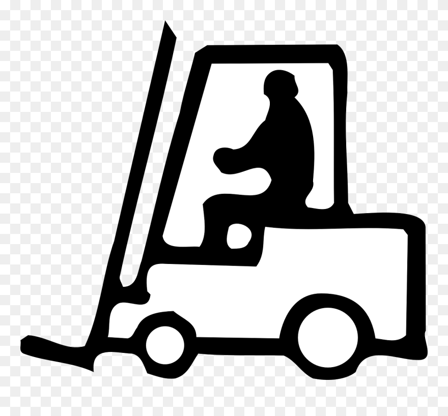 Forklift Clip Art At Clker - Forklift Clipart - Png Download