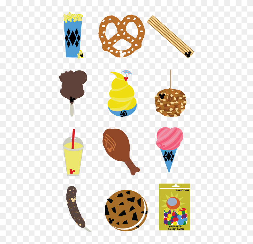 Mickey Clipart Pretzels, Mickey Pretzels Transparent - Png Download