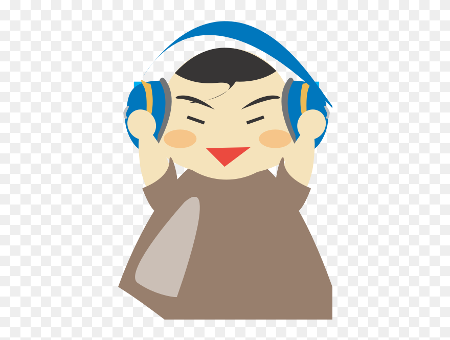 Boy With Headphone3 Clip Art - Clip Art - Png Download
