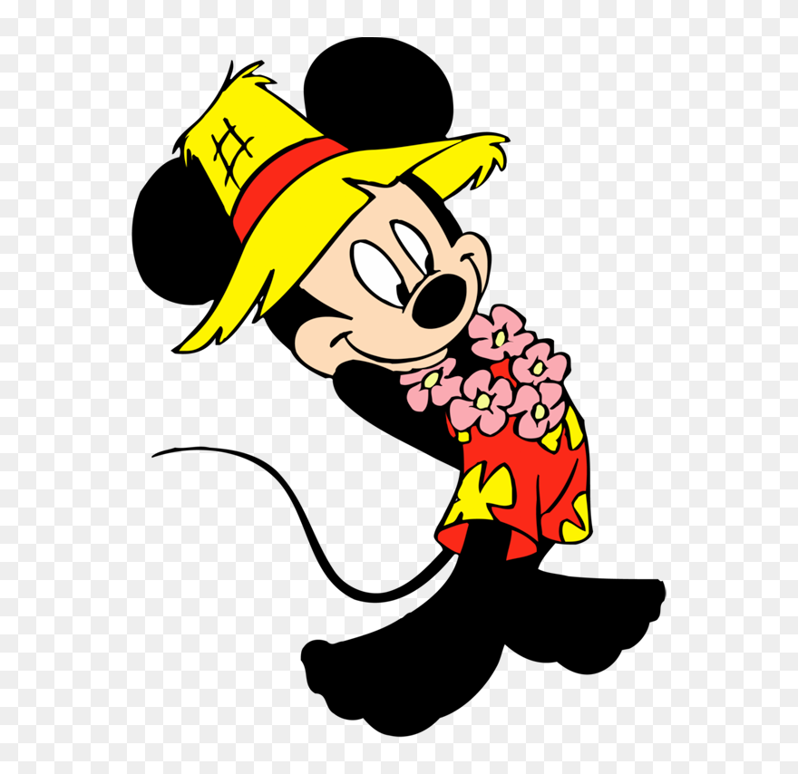 Mickey Clipart Pretzel - Mickey And Minnie Beach - Png Download