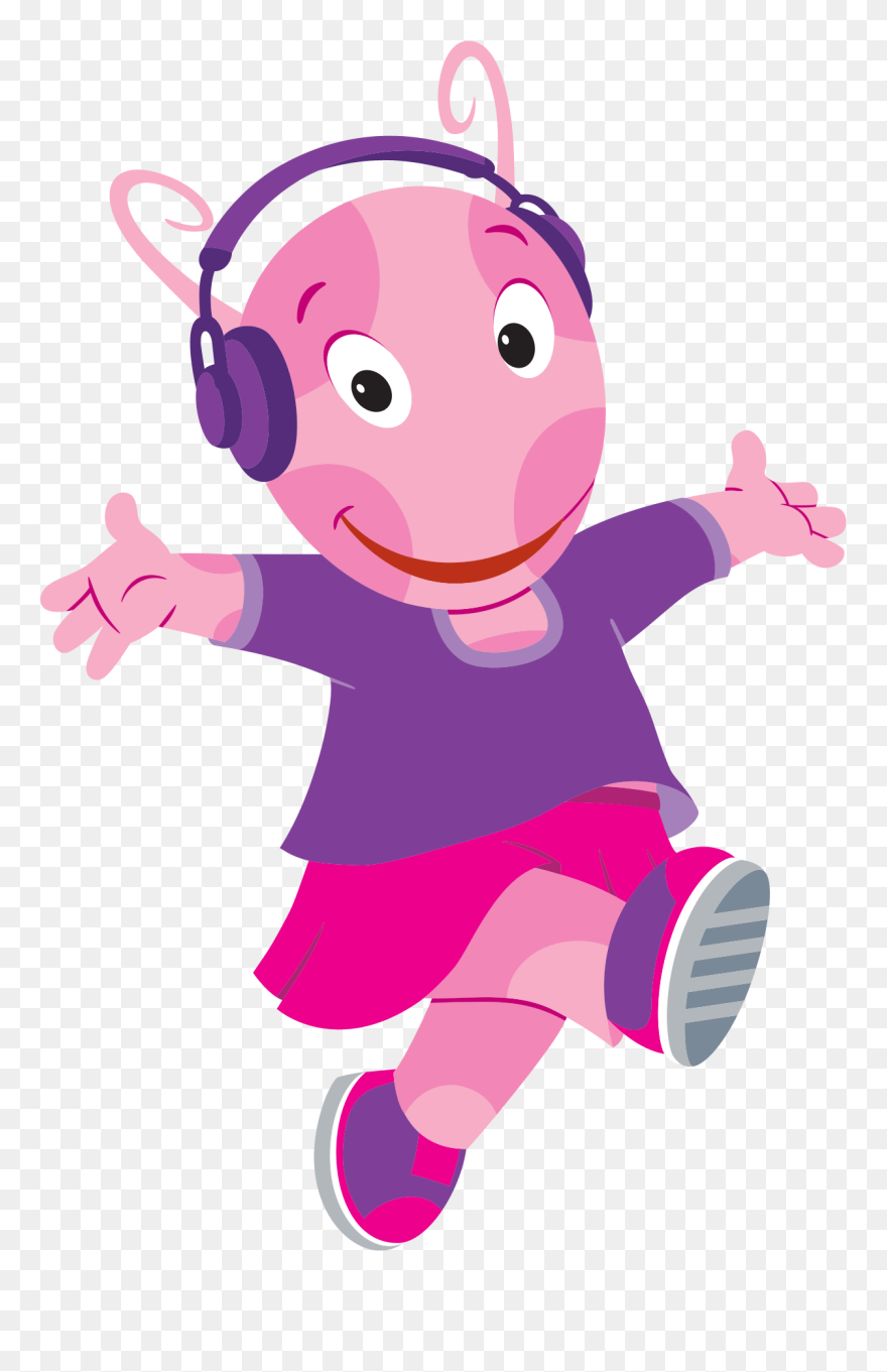 Uniqua To Music Transparent - Listening To Music Transparent Clipart