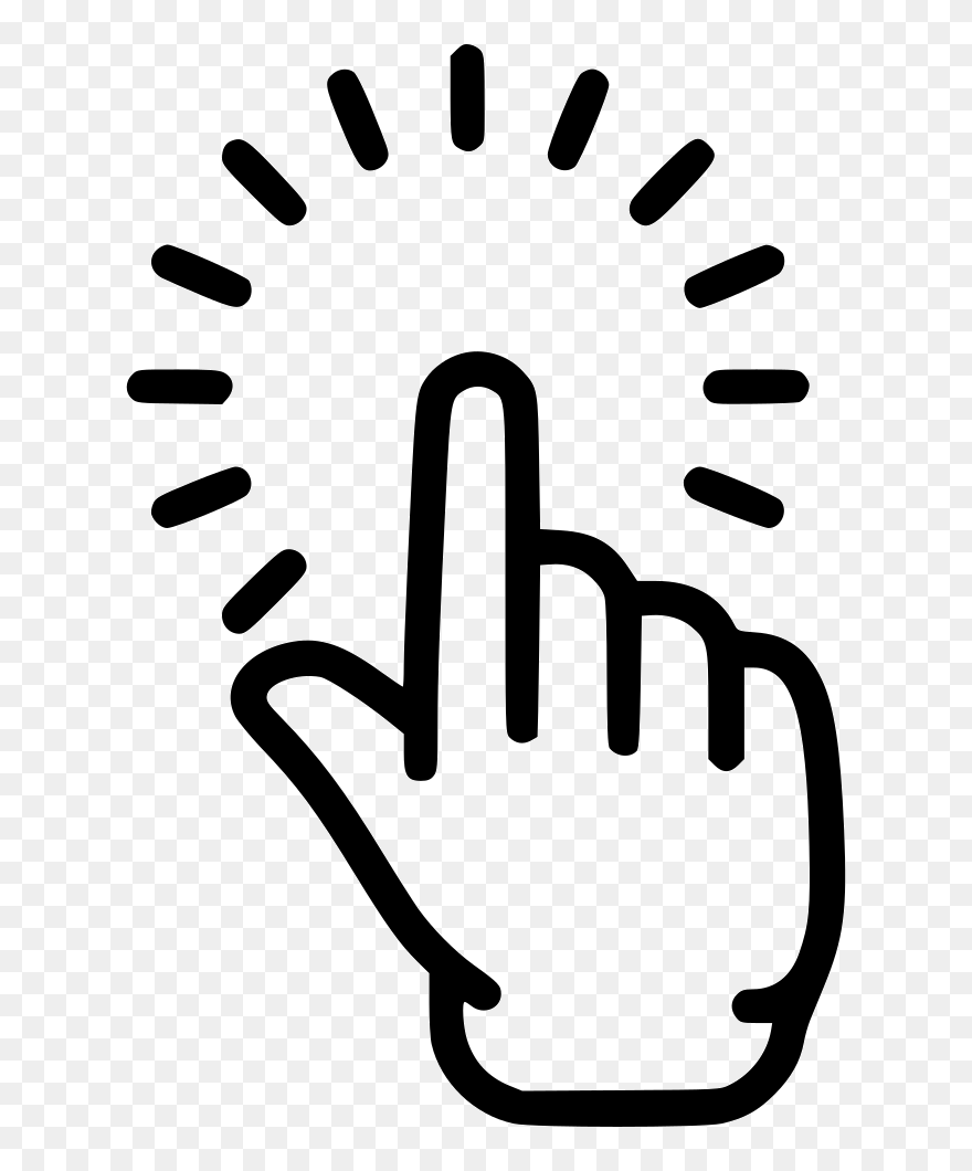 Point Pointing Finger Hand Click Touch Comments - Pointing Finger Transparent Background Clipart